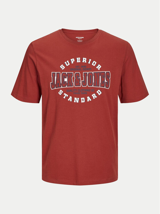Jack & Jones Jack & Jones T-Shirt Logo 12254862 Czerwony Standard Fit
