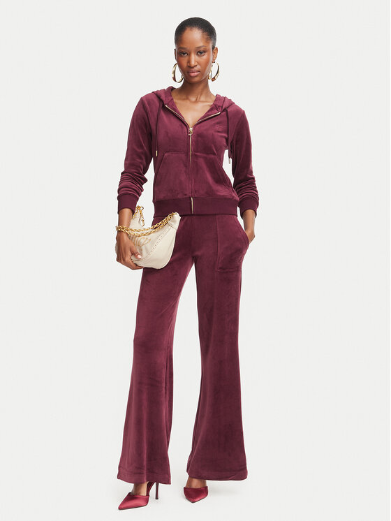 Juicy Couture Juicy Couture Sportinės kelnės Layla JCSEBJ001G Vyšninė Regular Fit