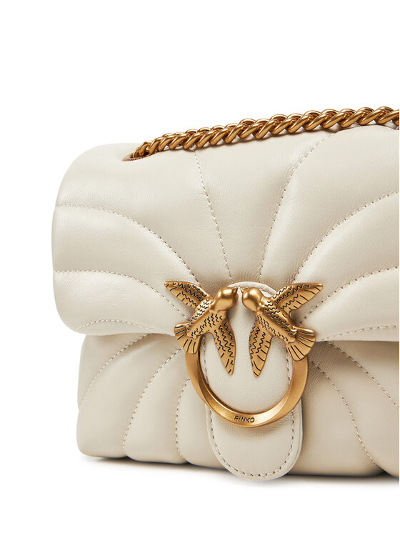 PINKO PINKO Borsetta Love Puff Mini Cl AI 24-25 PLTT 100039 A1EX Écru