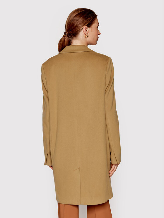 Calvin Klein Calvin Klein Вовняне пальто Crombie K20K204155 Коричневий Regular Fit