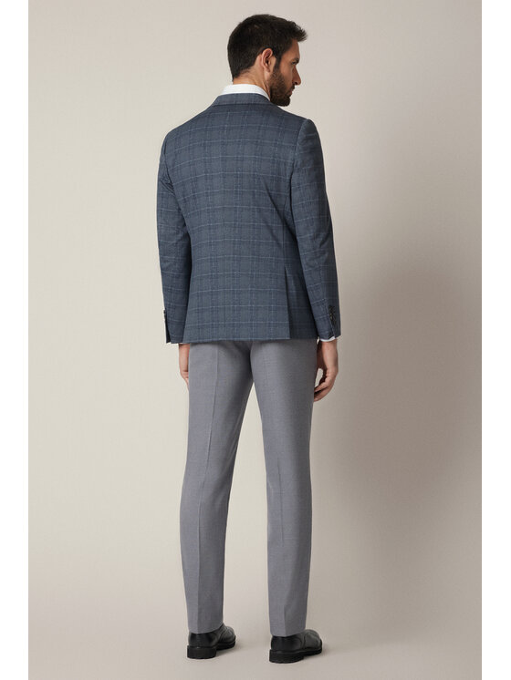 Lancerto Lancerto Marynarka Pacentro MA131225000010 Granatowy Slim Fit