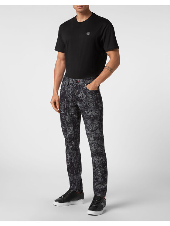 PHILIPP PLEIN PHILIPP PLEIN Jeansy 579 Černá Straight Leg