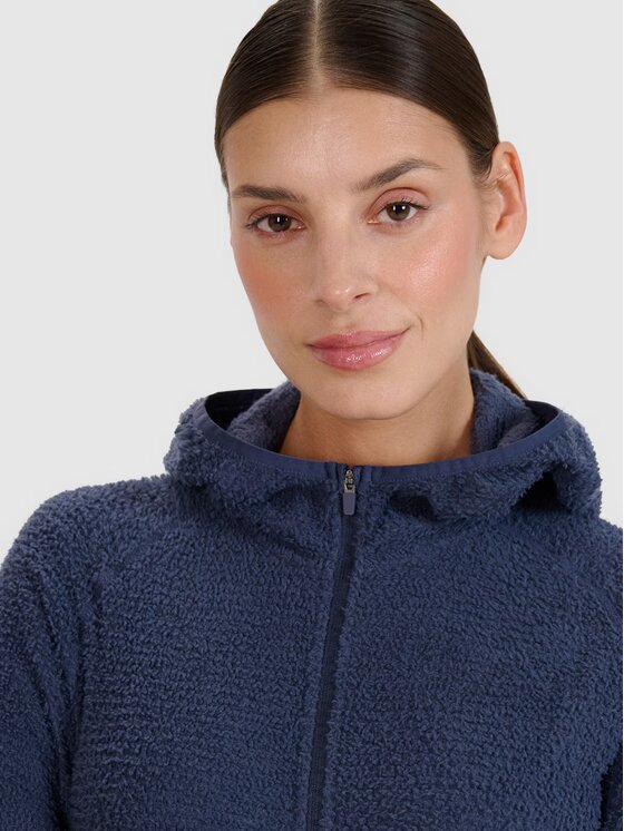 4F 4F Fleecová mikina 4FWSS25TFSWF481-22S Čierna Regular Fit