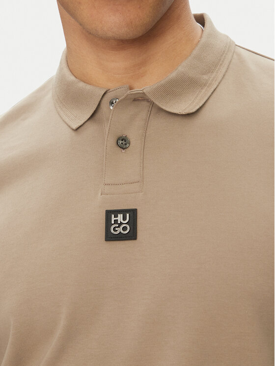 HUGO HUGO Поло Deabono_D 50517638 Коричневий Regular Fit