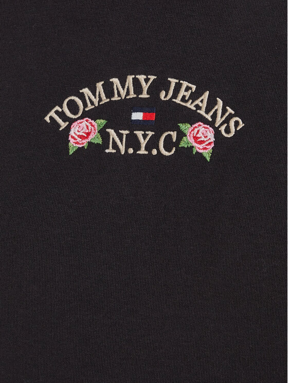 Tommy Jeans Tommy Jeans Bluza Floral DW0DW16905 Czarny Regular Fit