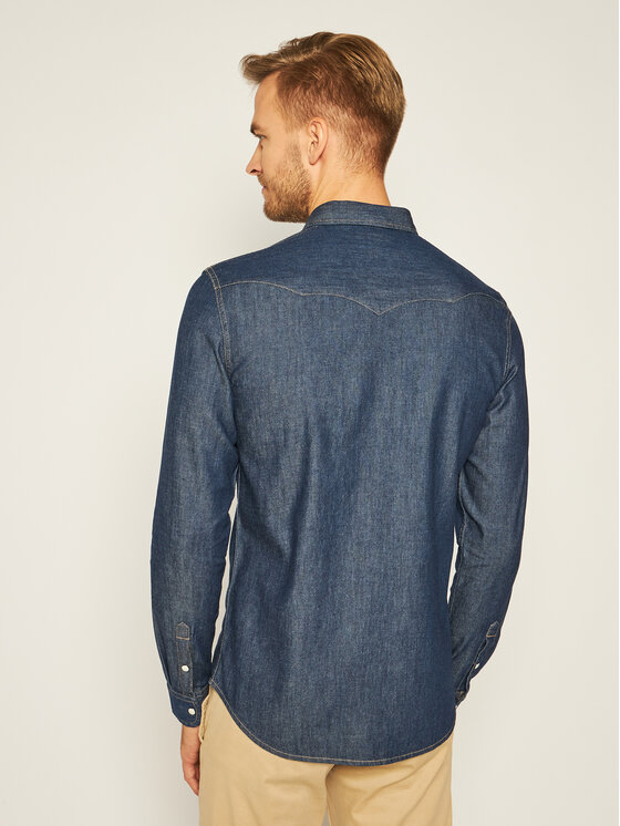 Wrangler Wrangler Camicia Ls Western W5F25K098 112130116 Blu scuro Regular Fit