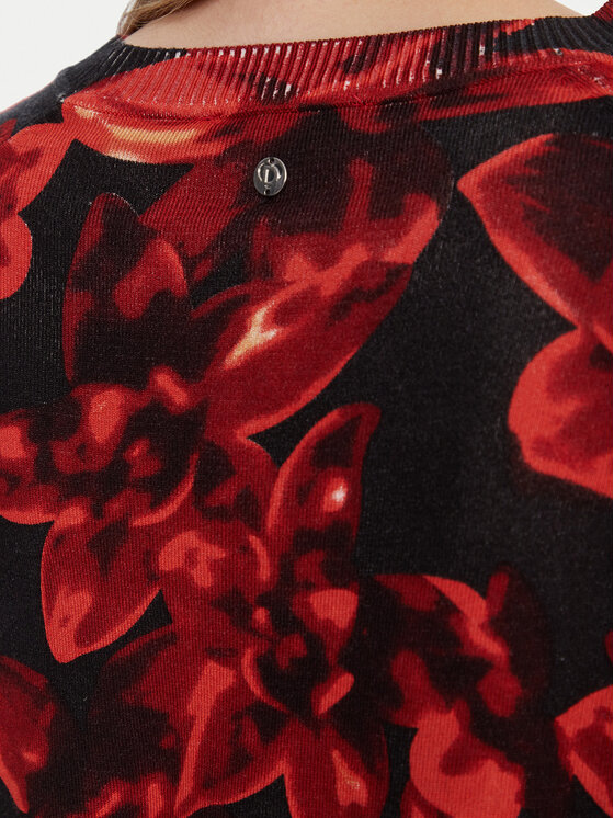 Desigual Desigual Пуловер Lund 25WWJF16 Червен Regular Fit