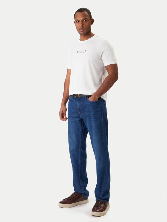 Tommy Hilfiger Tommy Hilfiger Тишърт Brand Love MW0MW41453 Бял Regular Fit