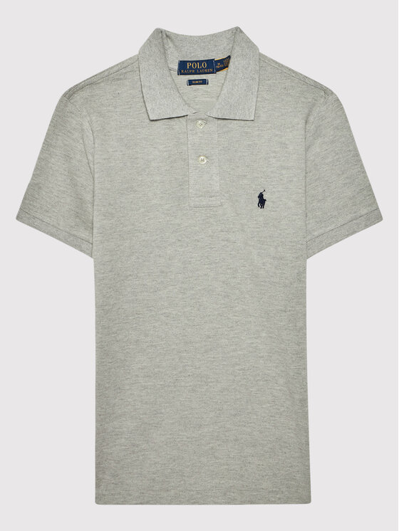 Polo Ralph Lauren Polo 323547926 Grigio Slim Fit, taglia : L