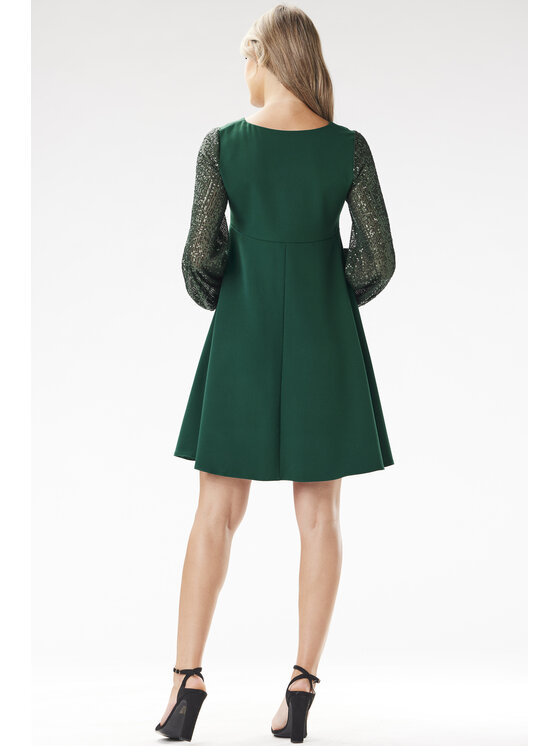 Awama Awama Abito da sera A694 Verde Basic Fit