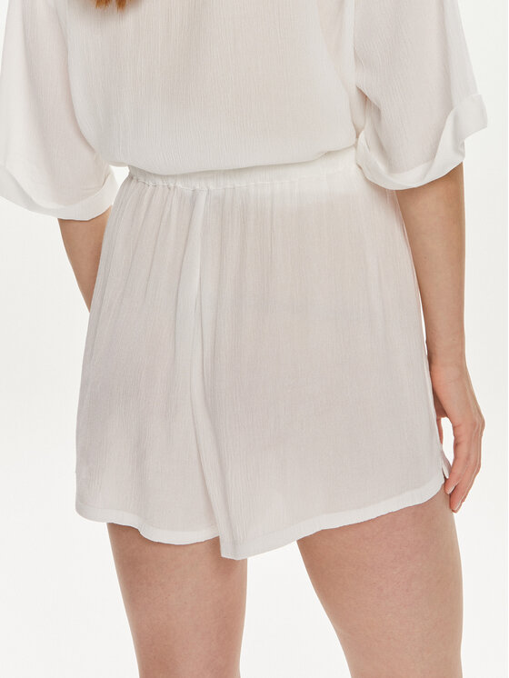 Tommy Hilfiger Tommy Hilfiger Шорти от плат UW0UW05332 Бял Relaxed Fit