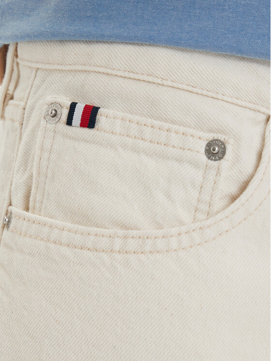 Tommy Hilfiger Tommy Hilfiger Дънкови шорти Dover Washed MW0MW42556 Кремав Regular Fit