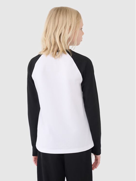 4F 4F Longsleeve 4FJWSS25TLONM420-10S Bianco Regular Fit