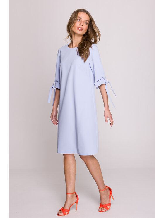 Stylove Stylove Večerní šaty S393 Světle modrá Premium Fit