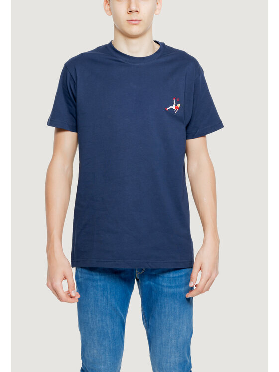 The Bomber The Bomber T-shirt The Bomber Calciatore Blu To Fit