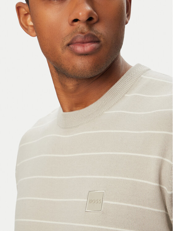 BOSS BOSS Пуловер Kanacho 50561004 Светлосив Regular Fit