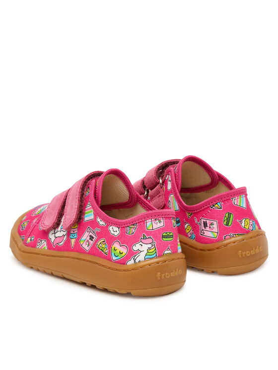 Froddo Froddo Papuče Barefoot Canvas G1700440-10 S Ružičasta
