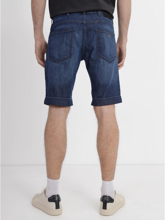 Emporio Armani Emporio Armani Džínové šortky 3R1PA6 1D85Z Tmavomodrá Regular Fit