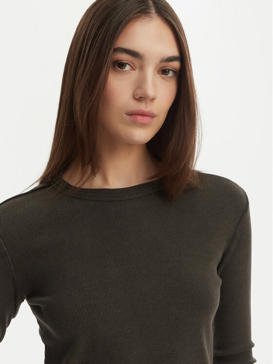 Element Element Bluza Icon Crop W ELJKT00122 Črna Cropp Fit