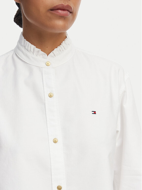 Tommy Hilfiger Tommy Hilfiger Srajca Oxford WW0WW48914 Bela Boxy Fit