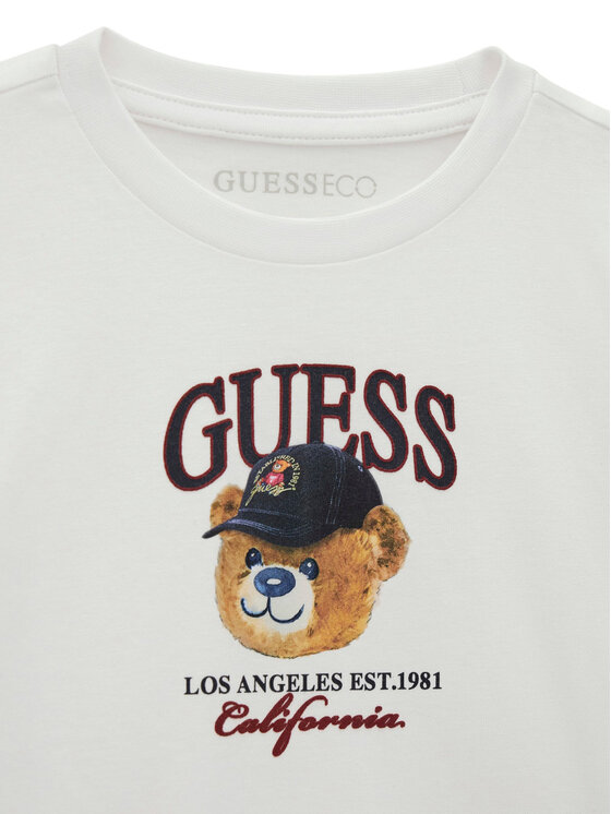 Guess Guess T-shirt N6YI13 K3801 Bijela Regular Fit