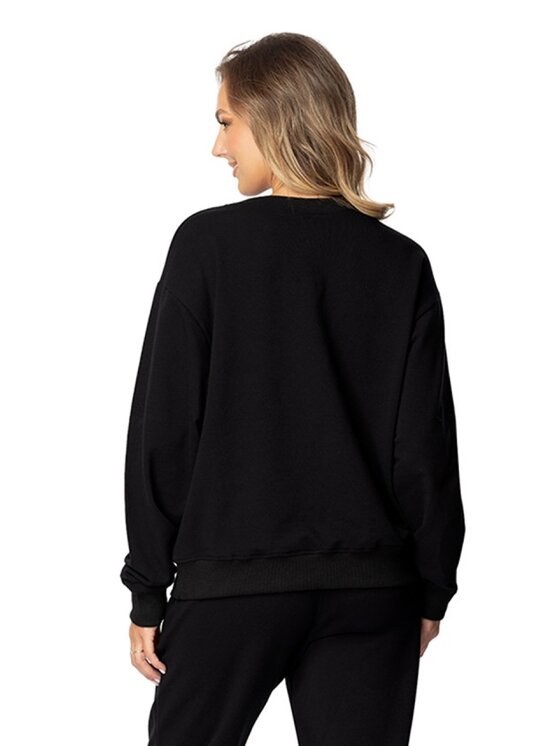 DKaren Sport DKaren Sport Bluza DK-K-B7 Czarny Regular Fit