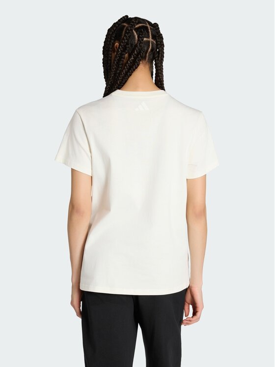 adidas adidas T-Shirt 167741 Kremowy Loose Fit