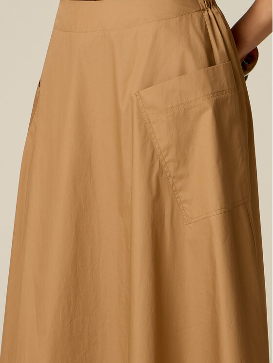 Oltre Oltre Gonna midi 1001J000295N022 Crema Regular Fit