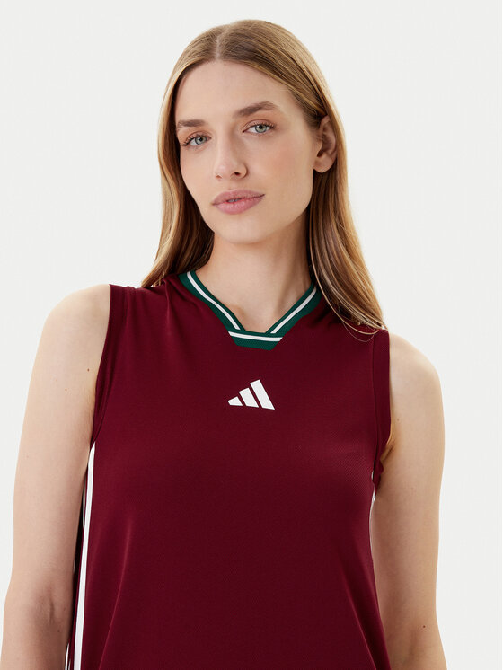 adidas adidas Haljina za svaki dan Tiro Cut 3-Stripes Soft Mesh JX5160 Crvena Regular Fit