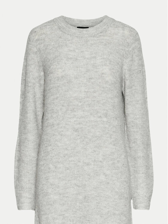Pieces Pieces Φόρεμα υφασμάτινο Ellen 17126082 Γκρι Regular Fit