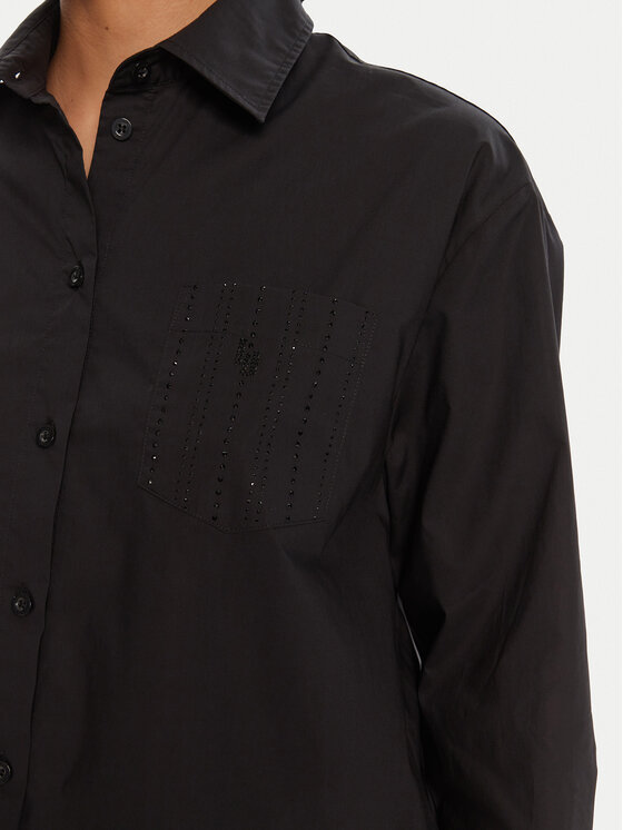 Liu Jo Liu Jo Πουκάμισο UF5240 T039A Μαύρο Regular Fit