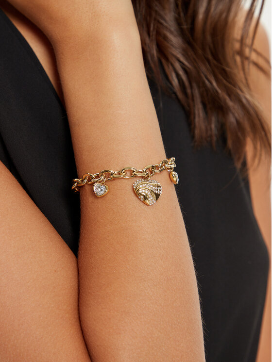 Guess Guess Schmuckset Armband und Ohrringe JUBS04 691JW Goldfarben