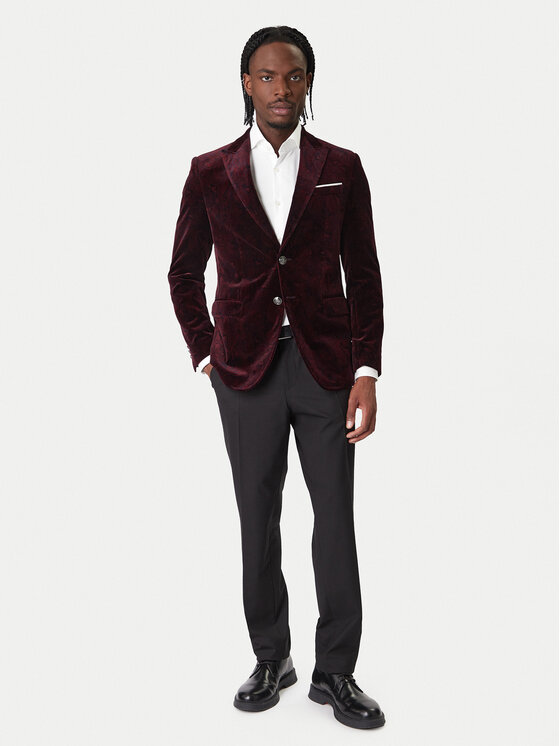 JOOP! JOOP! Sako Horace 30048716 Bordová Slim Fit