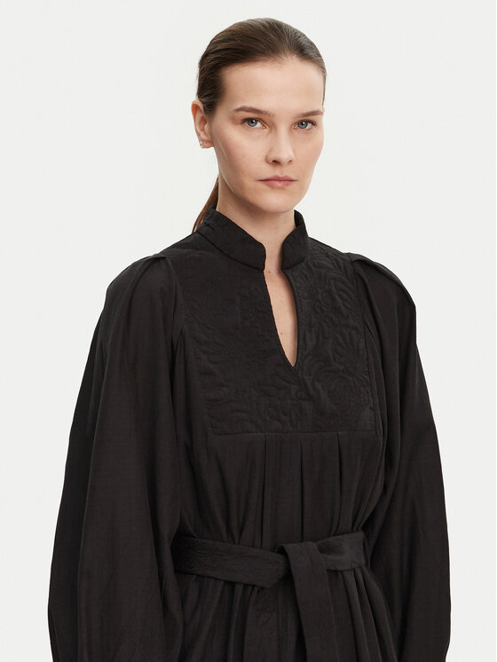 Munthe Munthe Φόρεμα πουκάμισο Fonxo 251130425130 Μαύρο Loose Fit