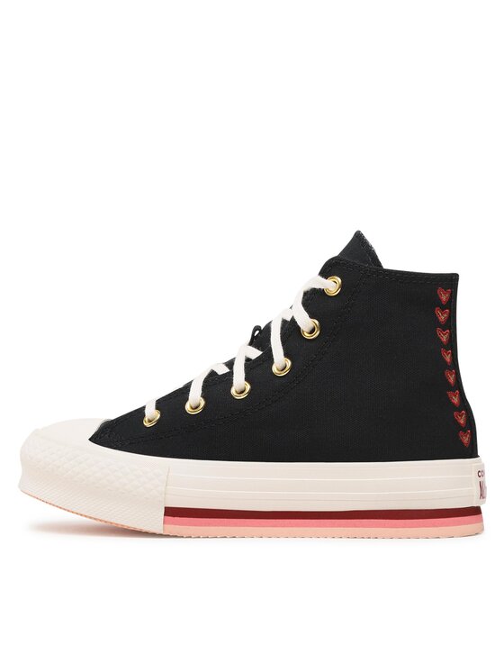 Converse Converse Modne superge Chuck Taylor All Star Eva Lift Hi A04953C Črna