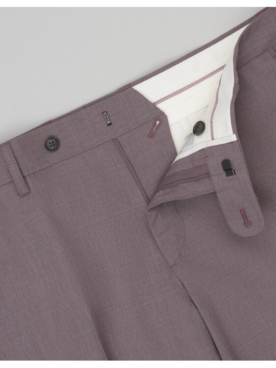 Borgio Borgio Spodnie garniturowe spodnie_maretto_f_sf Fioletowy Slim Fit