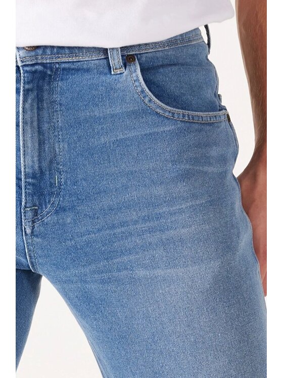 Wrangler Wrangler Jeansy TEXAS SLIM Niebieski Slim Fit