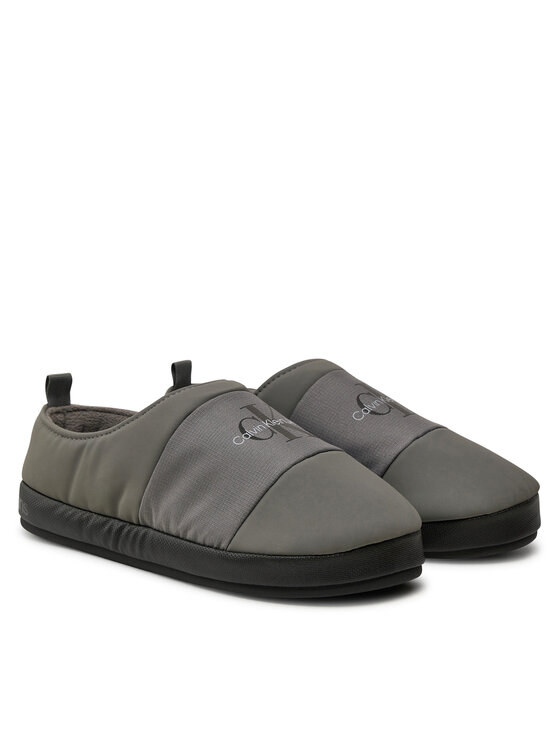 Calvin Klein Jeans Calvin Klein Jeans Παντόφλες Σπιτιού Home Slipper Mono YM0YM00840 Γκρι