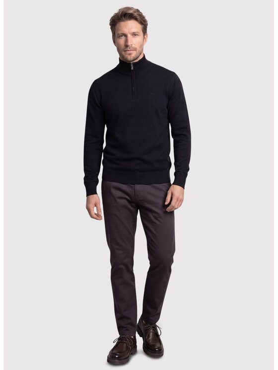 Pako Lorente Pako Lorente Sweter P26WF-2X-024 Czarny Straight Fit