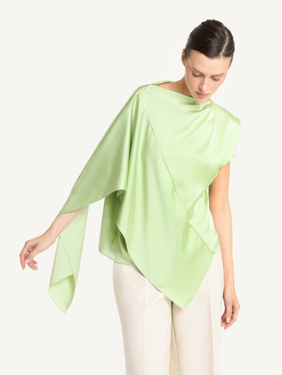 KMX KMX Bluzka 505310022 Zielony Loose Fit