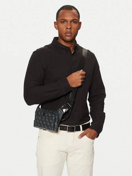 Guess Guess Мъжка чантичка HMSILO P5114 Черен