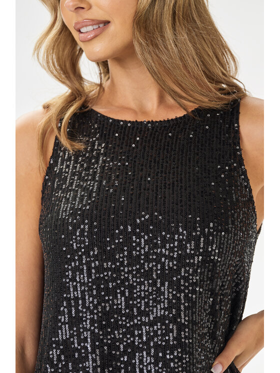 Awama Awama Sukienka wieczorowa A691 Czarny Basic Fit