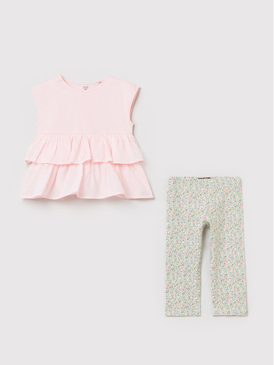 OVS OVS Set Bluse und Leggings 1489187 Rosa Regular Fit