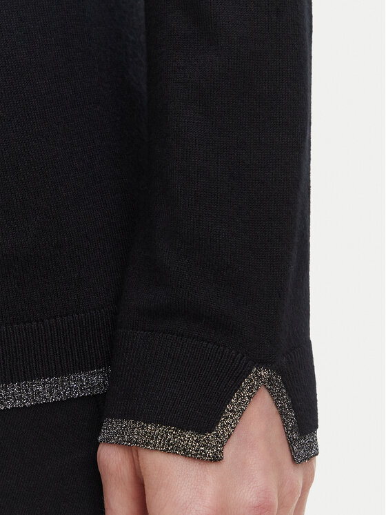 Liu Jo Liu Jo Гольф WF6013 MS49I Чорний Slim Fit
