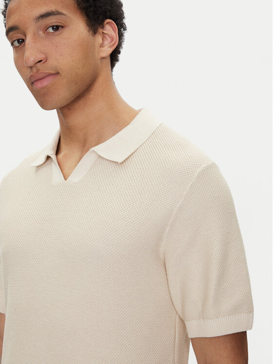 Jack & Jones Jack & Jones Polokošeľa Ceaston 12273012 Béžová Regular Fit