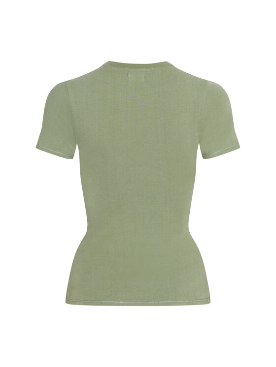 Style Republic Style Republic T-Shirt Shortsleeve Basic Zielony Curvy Fit