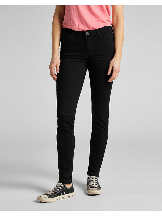 Lee Lee Jeansy SCARLETT Czarny Skinny Fit