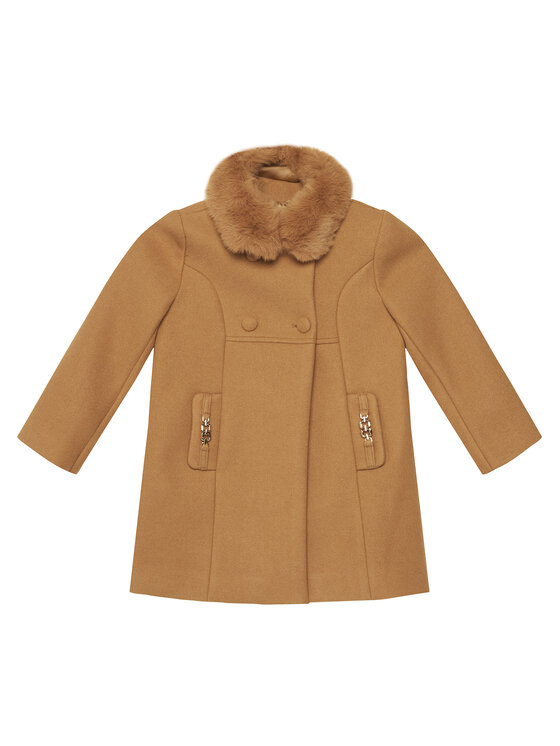 Abel & Lula Abel & Lula Demisezoninis paltas 5846 Smėlio Regular Fit