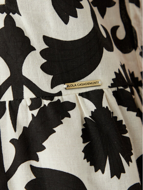 LOLA CASADEMUNT LOLA CASADEMUNT Vasaras kleita LS2616040 Melns Regular Fit