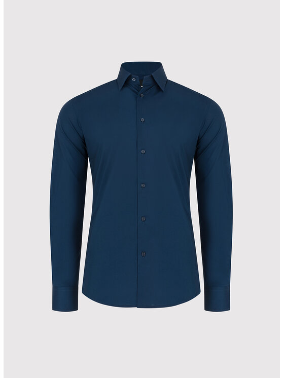 Pako Lorente Pako Lorente Koszula P26WF-1X-014 Granatowy Slim Fit